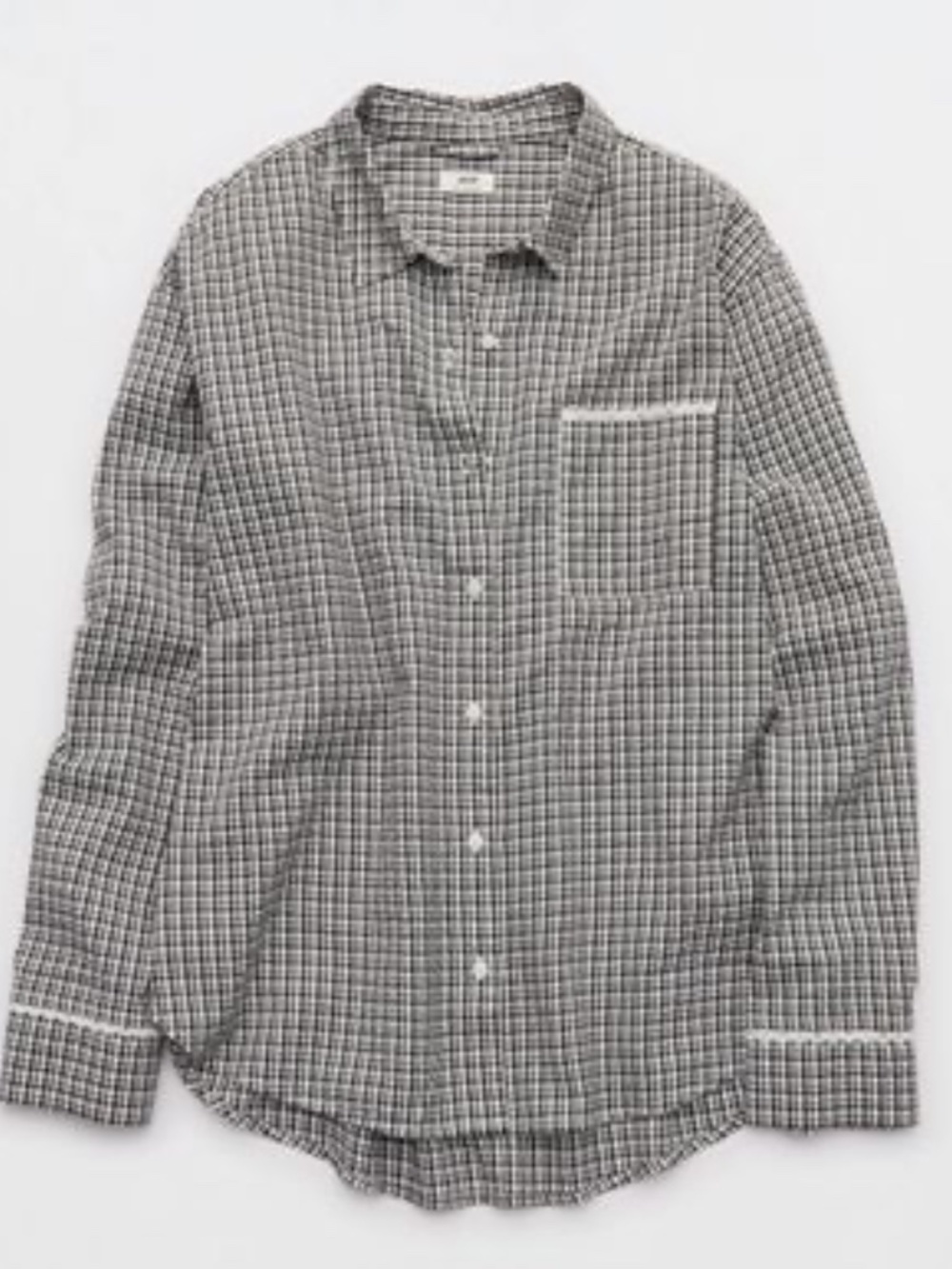 NWT Aerie Seersucker Pajama Top - L